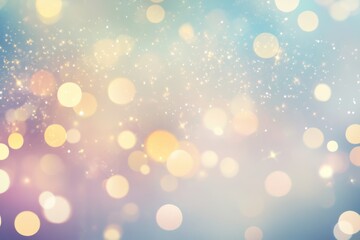 Wall Mural - Dreamy Bokeh Background with Soft Pastel Colors and Sparkling Light Effects