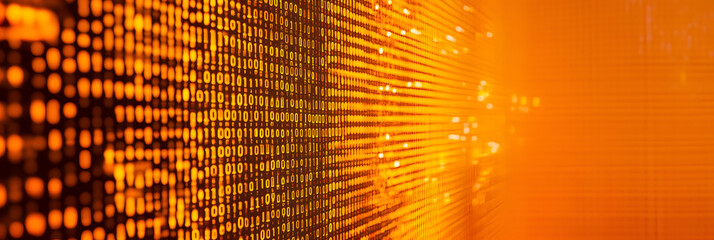 Wall Mural - fluctuating stock market numbers on a digital screen - depicting the volatility and excitement of fi