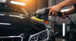 © Patrick - Car, detailing and polish with buffer for professional auto service, vehicle maintenance and paint protection. Garage, cleaning and restoration work for automotive care