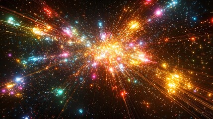Wall Mural - vibrant and dynamic visualization of a futuristic cryptocurrency network system showcasing the explo