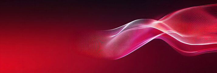 Wall Mural - an image depicting a digital line chart showcasing an upward trend on a bright wide banner - red bac