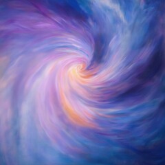 Wall Mural - Abstract pastel vortex with swirling gradient of blue and purple hues