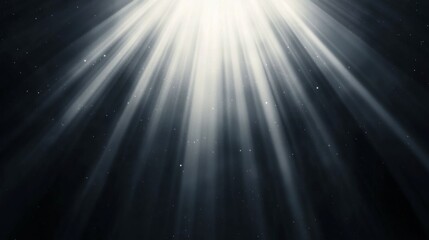 Wall Mural - bright light rays, dark background, bokeh, hope, design
