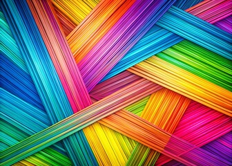 Wall Mural - stylish patchwork line art texture background - abstract geometric design