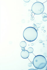 Aufkleber - A serene backdrop of softly drifting molecules with semi-liquid links, faint electricity dancing