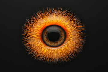 Fototapete - A unique composition focusing on the interplay of light across the iris, with the pupilâ€™s