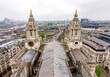 Towers of St. Paul's cathedral and London cityscape, UK