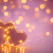 © creative - Sparkling hearts, romantic bokeh, Valentine's Day, festive background, perfect for greeting cards