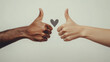 © Theerawat - A close-up of two hands giving a thumbs-up gesture signaling positive feedback and approval. AI generative
