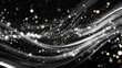 © neiros - This background showcases white light beams, fog, and dust on a transparent setting