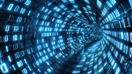 Programming languages are depicted through an abstract background with a digital code number, courtesy of Stock Technology.