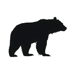 Wall Mural - black bear silhouette