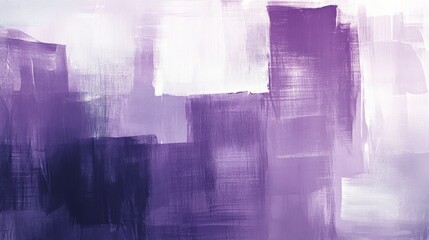 Wall Mural - abstract art depicting overlapping textured purple and white brushstrokes