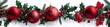 © Антон Сальников - A festive arrangement of snowberries, green Christmas tree twigs, red decorations, and cones, isolated on a white or transparent background