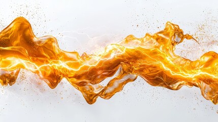Wall Mural - gold and shimmering yellow dust particles, cut out - stock png