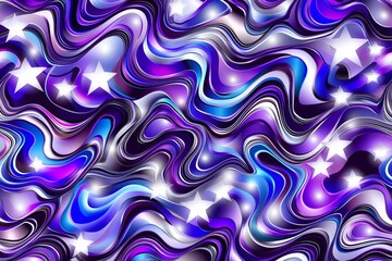 Wall Mural - a vibrant abstract design with colorful wavy patterns and dots. modern illustration of dynamic waves