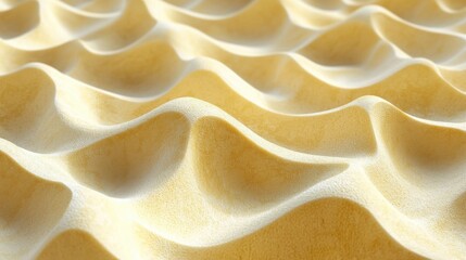 Sticker - 3D detailed seamless golden sand ripples, intricate sunlit summer beach patterns.