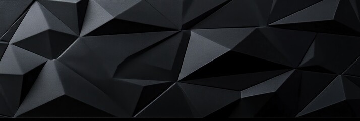 Wall Mural - Geometric patterns on a black matte background create an elegant visual texture