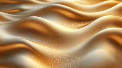 Canvas Print - golden silk background