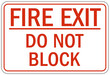 © middlenoodle - Fire door do not block sign