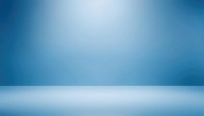 Poster - minimal blue gradient backdrop for product photography and digital design with soft lighting and studio aesthetics