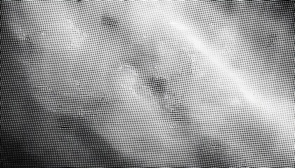 Aufkleber - halftone abstract texture overlay with black dots on white background for retro graphic design or vintage print effect

