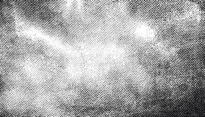 Poster - abstract halftone texture with black dots creating a retro comic style gradient for graphic background or overlay