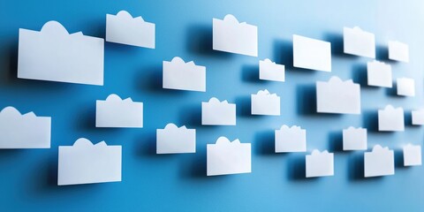 Aufkleber - digital signature and cloud storage integration with a sleek laptop on a neutral background, showcasing document authentication processes