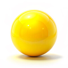 Sticker - yellow plastic ball