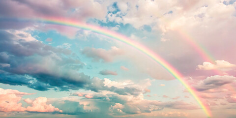 Wall Mural - rainbow in the sky