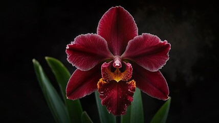 Wall Mural - red orchid flower