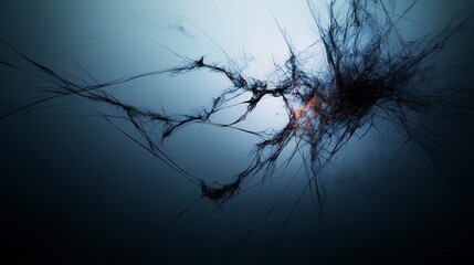 Aufkleber - Creative environment surreal abstract art with diagonal strokes in digital nothingness