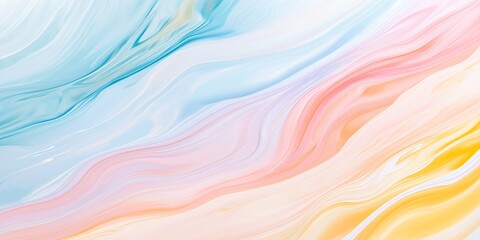 Wall Mural - Colorful abstract background with smooth stripes in pastel gradients creating a minimalist aesthetic suitable for various design applications and visual projects