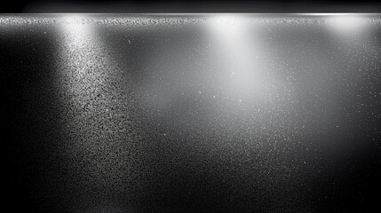 Poster - Abstract background featuring a spotlight illuminating a black wall with a gray gradient texture, creating a sleek and modern design with ample copy space for branding, advertising, or creative use, w