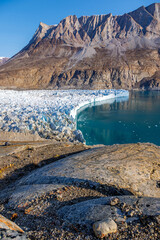 Wall Mural - the terminus of hisinger glacier, dickson fjord, northeast greenland national park. this is part of 