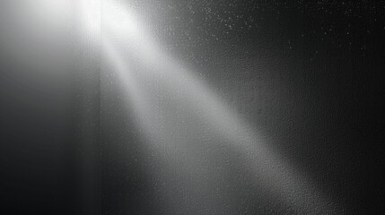 Poster - Abstract background featuring a spotlight illuminating a black wall with a gray gradient texture, creating a sleek and modern design with ample copy space for branding, advertising, or creative use, w