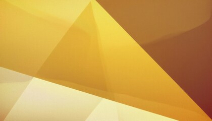Aufkleber - golden abstract geometric composition with overlapping translucent triangular shapes, modern background for branding, web design, and digital art

