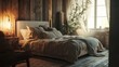 © Kitta Studio - Cozy Rustic Bedroom with Natural Light and Warm Atmosphere