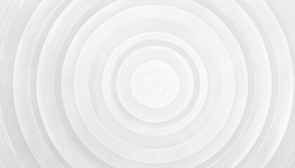 Aufkleber - monochrome white concentric circle pattern with embossed texture, abstract geometric background for minimalistic design projects


