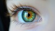 © SepazWorks - Closeup of Rainbow Colored Iris on Female Eye ultrapixel Standard V2 6x.