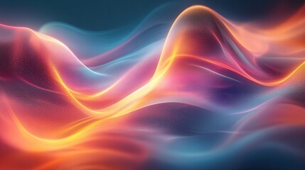 Wall Mural - Abstract Colorful Waves Digital Art Design