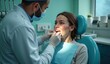 © Vitalii Zikun - dental care professional inspecting a patient's teeth