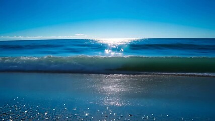 Wall Mural - gently waves in sea, summer background