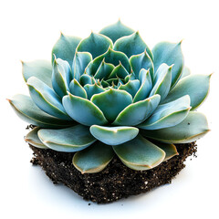 Wall Mural - Stunning Close-up of a Blue Succulent: A Botanical Masterpiece