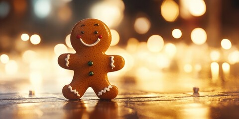 Canvas Print - Gingerbread Figure Close Up