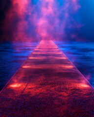 Wall Mural - luxury carpet front view cinematic sci-fi studio l_001