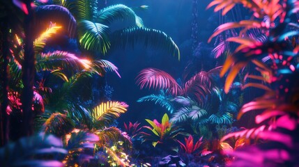 Wall Mural - Tropical Jungle Landscape