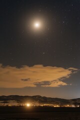 Wall Mural - Full Moon Over Field