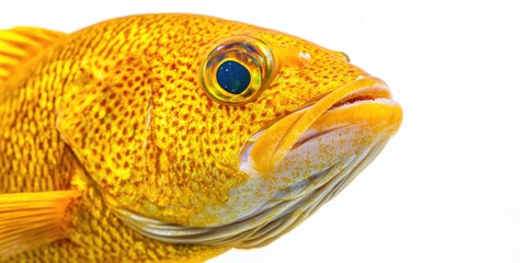 Sticker - Yellow fish with blue eyes