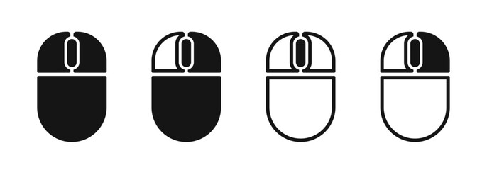 Wall Mural - computer mouse icons set. computer mouse vector icons